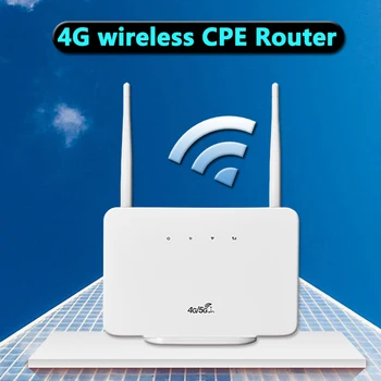 4G Беспроводной Маршрутизатор 300 Мбит/с 4G LTE CPE Маршрутизатор Модем Внешняя Антенна со Слотом для Sim-карты US Plug для Дома, Путешествий, Рабочей Сети
