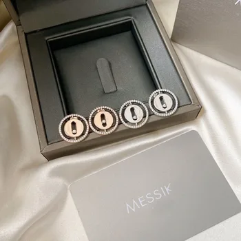 Франция-роскошный модный бренд ювелирных изделий Messik a Move Uno, серьги из стерлингового серебра 925 пробы